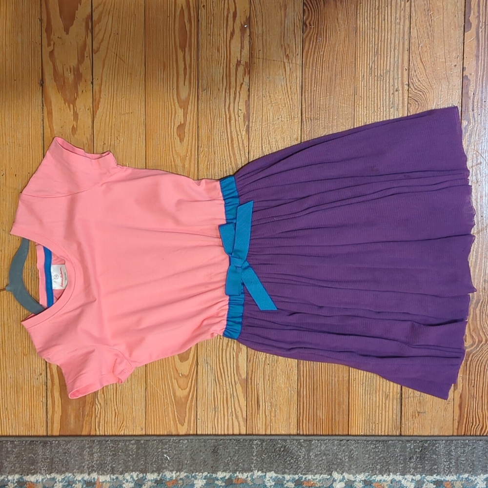 Hanna Anderson Tshirt dress with mesh skirt